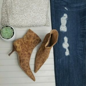 Guess Animal Print Heeled Boots